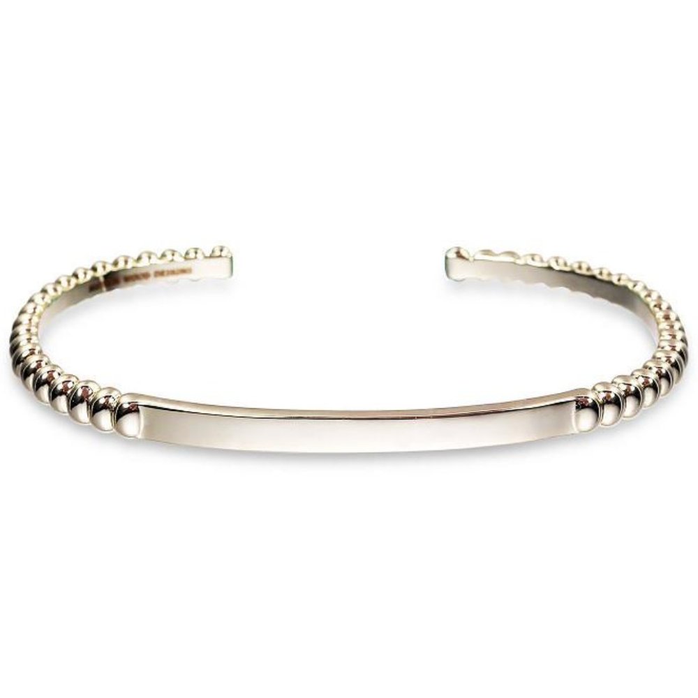Beaded Cuff Bracelet in Gold